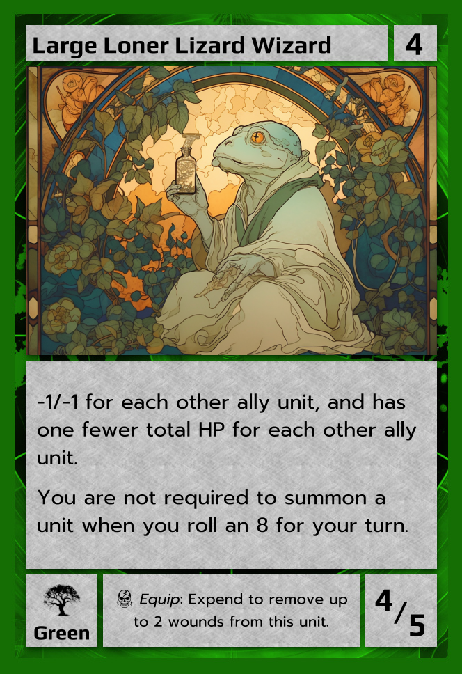 Large Loner Lizard Wizard