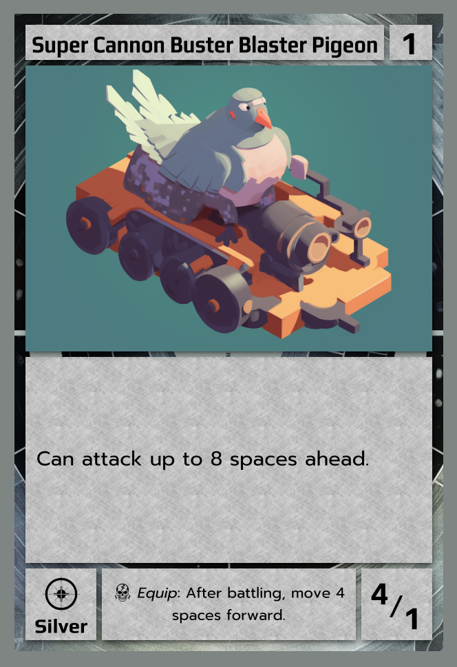Super Cannon Buster Blaster Pigeon