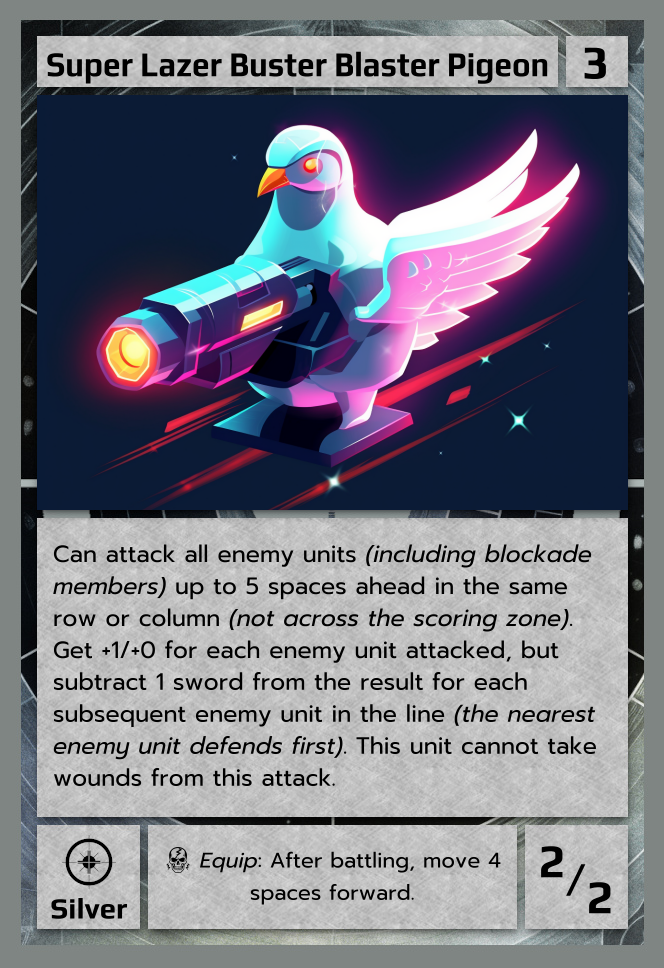 Super Lazer Buster Blaster Pigeon