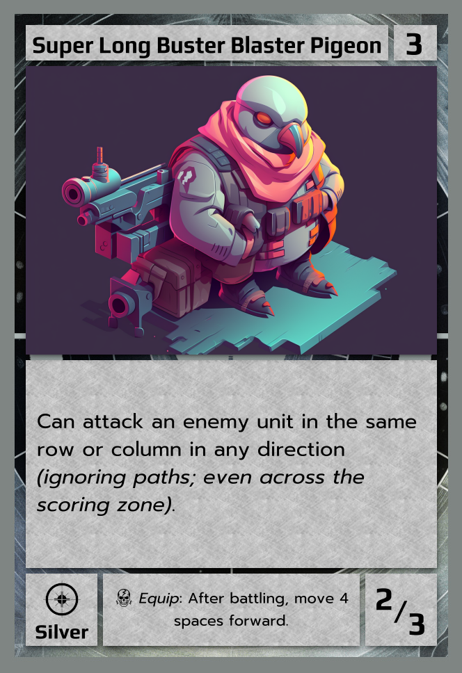 Super Long Buster Blaster Pigeon